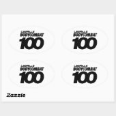 Ovale Sticker BODYCOMBAT 100 (Feuille)