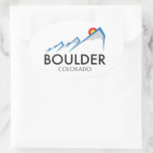 Ovale Sticker Boulder Colorado - Oval (Sac)