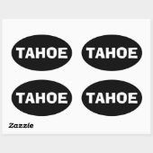 OVALE STICKER BOULEUR OVAL DU LAC TAHOE (Feuille)