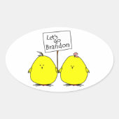 Ovale Sticker Brandon Chicks (Devant)