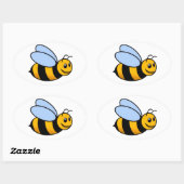 Ovale Sticker Bumblebee (Feuille)