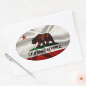 Ovale Sticker californien (Enveloppe)