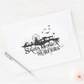 Ovale Sticker classique SMS (Enveloppe)