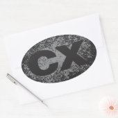 Ovale Sticker CX (Enveloppe)