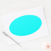 Ovale Sticker Cyan (Enveloppe)