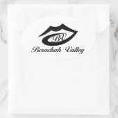 Ovale Sticker de bande de la vallée de Berachah (Sac)