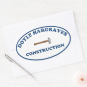 Ovale Sticker de construction Doyle Hargrave (Enveloppe)