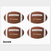 Ovale Sticker de football (Feuille)