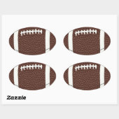 Ovale Sticker de football (Feuille)