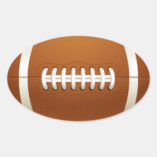 Ovale Sticker de football (Devant)