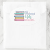 Ovale Sticker de livre (Sac)