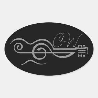 Ovale Sticker de logo Chris Woodward Treble