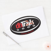 Ovale Sticker de logo DHT2K (Enveloppe)