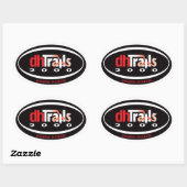 Ovale Sticker de logo DHT2K (Feuille)