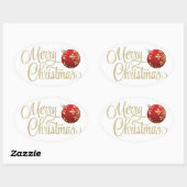 Ovale Sticker de Noël - SRF (Feuille)