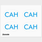 Ovale Sticker de support CAH (Feuille)