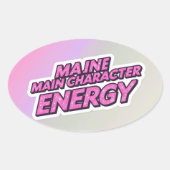 Ovale Sticker d'énergie de caractère principal (Devant)