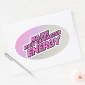 Ovale Sticker d'énergie de caractère principal (Enveloppe)