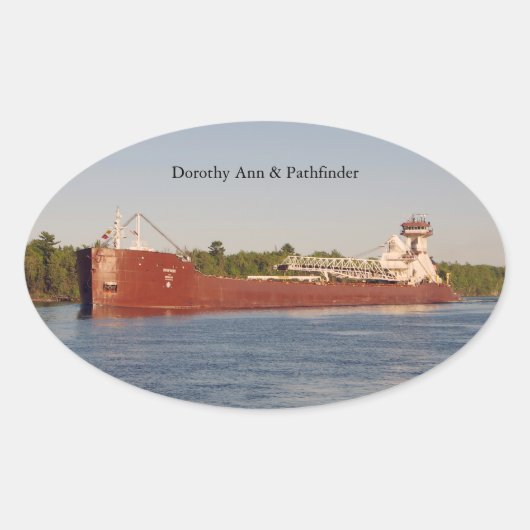 Ovale Sticker Dorothy Ann & Pathfinder (Devant)