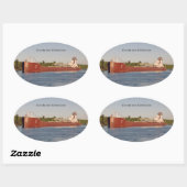 Ovale Sticker Dorothy Ann & Pathfinder (Feuille)