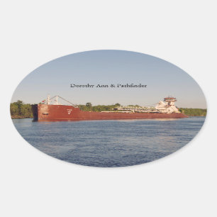 Ovale Sticker Dorothy Ann & Pathfinder
