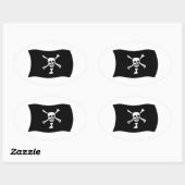 Ovale Sticker Drapeau Emanuel Wynne (Feuille)