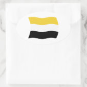 Ovale Sticker Drapeau Garifuna (Sac)