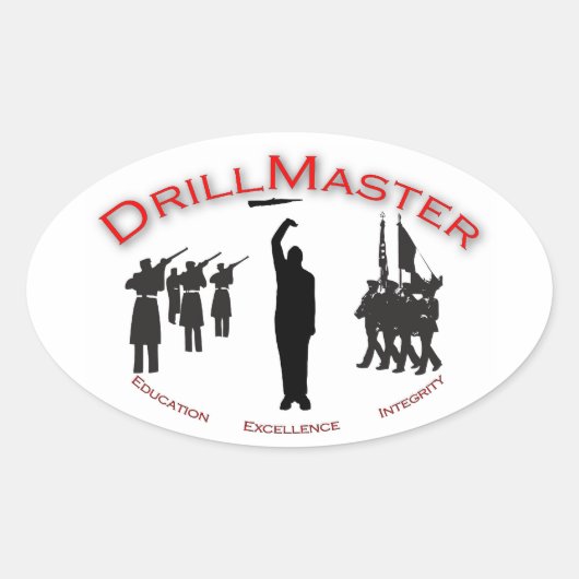 Ovale Sticker DrillMaster (Devant)