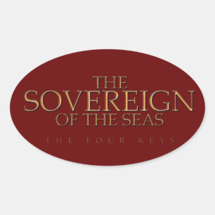Ovale Sticker du logo Sovereign of the Seas