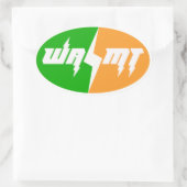 Ovale Sticker du logo Team WAMT Thunder (Sac)