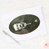 Ovale Sticker Edgar Allan Poe (Enveloppe)