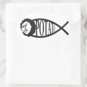 Ovale Sticker Emblem Potato Jesus Potato (Sac)