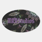 Ovale sticker étoile théo (Devant)