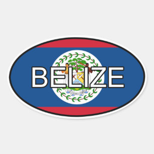 Ovale Sticker Euro Belize