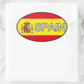 Ovale Sticker Euro Espagne (Sac)