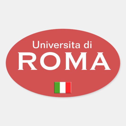 Ovale sticker européen de l'Université de Rome (Devant)