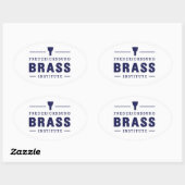 Ovale Sticker FredBrass (Feuille)