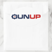 Ovale Sticker GunUp de Awesome (Sac)