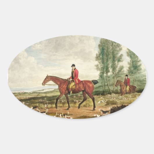 Ovale Sticker Huntsman (Devant)