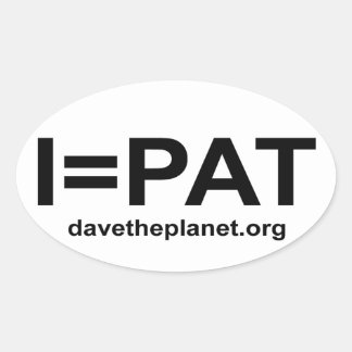Ovale Sticker IPAT - Dave la planète