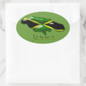 Ovale Sticker jamaïcain (Sac)