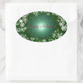 Ovale Sticker Joyeux Vacances (Sac)