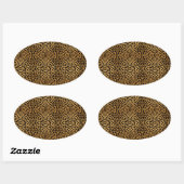 Ovale Sticker Leopard Enveloppe Leopard de luxe (Feuille)