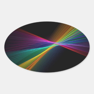 Ovale Sticker LGBT Oval Gay pride arc-en-ciel Pinpoint