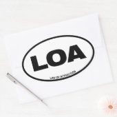 Ovale Sticker LOA (Enveloppe)