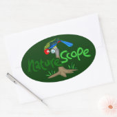 Ovale Sticker Logo Naturescope Rosella Mascot 'Chip' (Gr (Enveloppe)