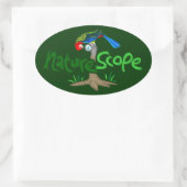 Ovale Sticker Logo Naturescope Rosella Mascot 'Chip' (Gr (Sac)