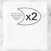 Ovale Sticker marathon x2 (Sac)