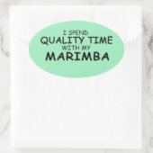 Ovale Sticker Marimba Oval pour la qualité (Sac)