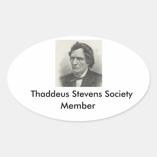 Ovale sticker membre Thaddeus Stevens Society (Devant)